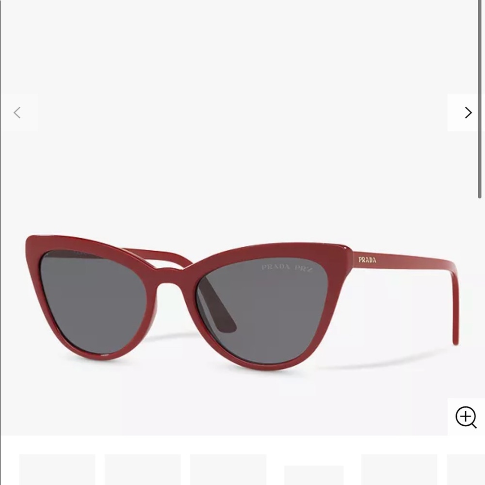 PRADA SPR01v Cat eye Red polarized Sunglasses
